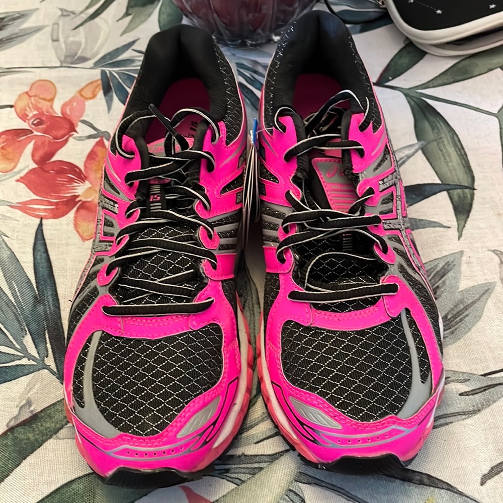 Asics Women's Gel Nimbus 15 Lite Show Running Pink Shoes T3B9N Size 9.5